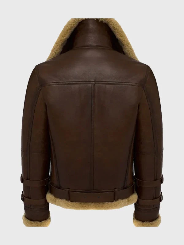 Douglas Aviator Raf Sf Shearling Fur Bomber Jacket