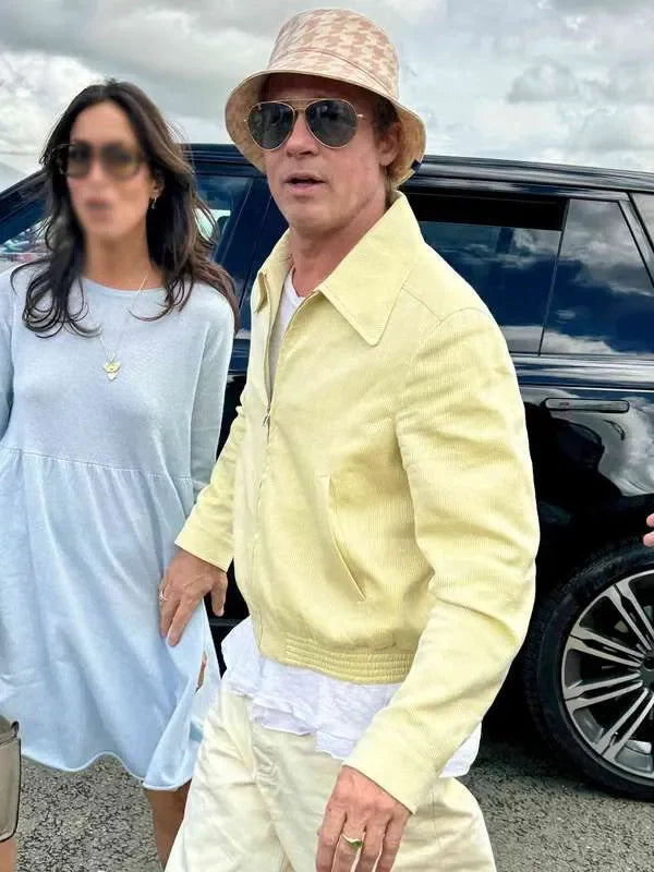 brad pitt f1 2025 yellow jacket