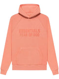 fear of god coral essentials hoodie