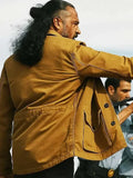 ice road vengeance mahesh jadu brown jacket..
