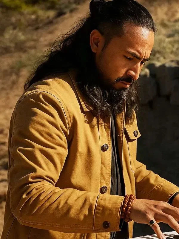 ice road vengeance mahesh jadu brown jacket.