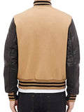 las vegas raiders starter black scout i varsity jacket.