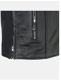 mens cafe racer black leather jacket.