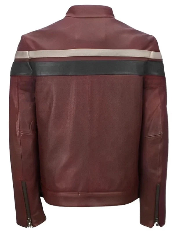 mens retro red waxed vintage jacket.