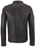 mens stripe cafe racer jacket.