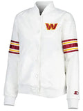 washington commanders line up white jacket