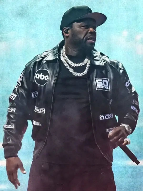 50 cent tottenham hotspur stadium leather jacket