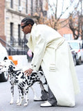 aap rocky nyc 2025 polka dot trench coat.