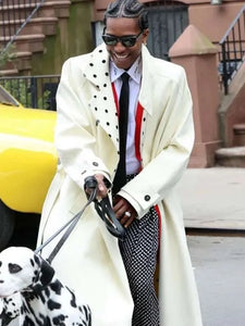 aap rocky nyc 2025 polka dot trench coat
