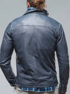 americas got talent s20 blue washed leather jacket..