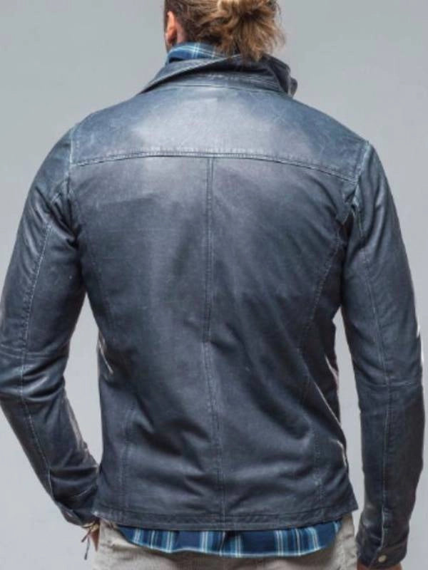 americas got talent s20 blue washed leather jacket..