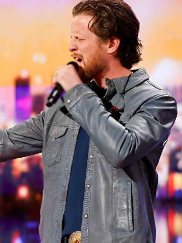 americas got talent s20 blue washed leather jacket