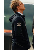 apx gp f1 brad pitt black hoodie jacket...