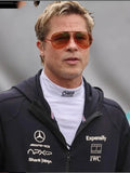 apx gp f1 brad pitt black hoodie jacket.
