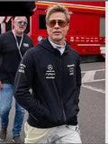 Apx GP F1 Brad Pitt Black Hoodie Jacket