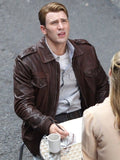 Avengers Age of Ultron Captain America Steve Rogers Leather Jacket
