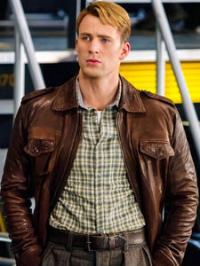 Avengers Age of Ultron Captain America Steve Rogers Leather Jacket