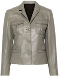 ballard samira parker leather blazer