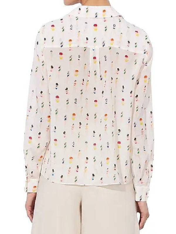 bold and the beautiful heather tom silk blouse.