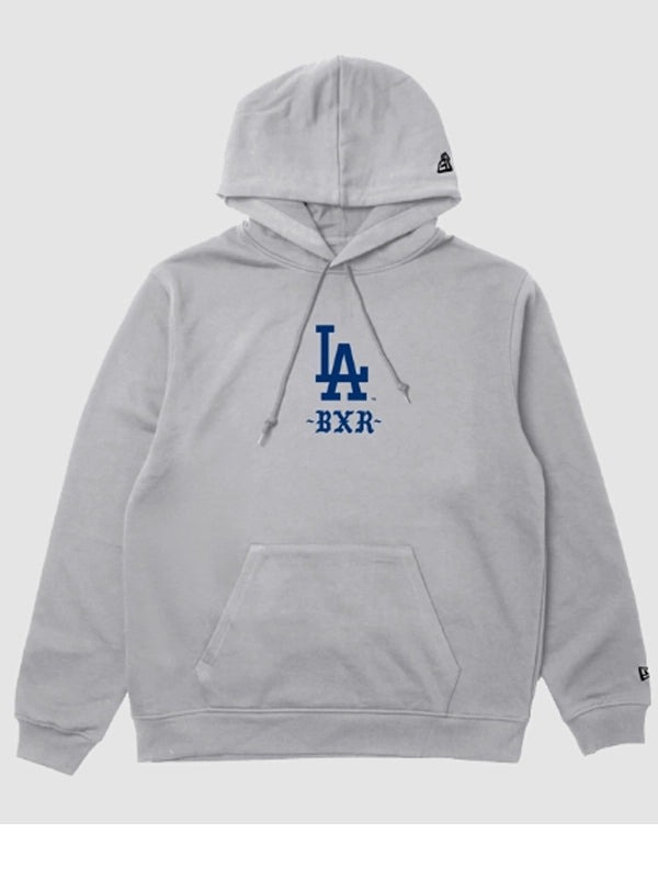 born x raised dodgers trademark hoodie.