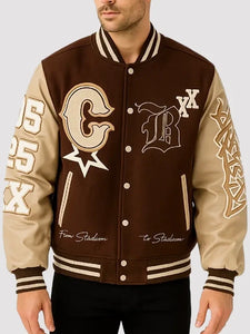 breezy bowl xx letterman varsity jacket..