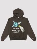 broken planet im not from this planet hoodie