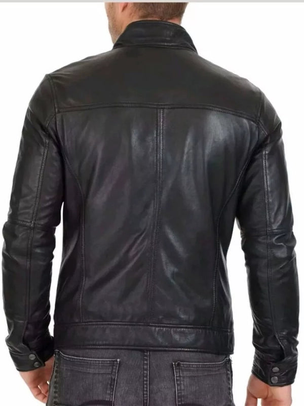 cafe racer black rider jacket.
