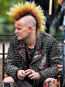 caught stealing 2025 matt smith studded leather jacket.