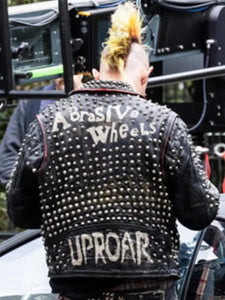 caught stealing 2025 matt smith studded leather jacket.