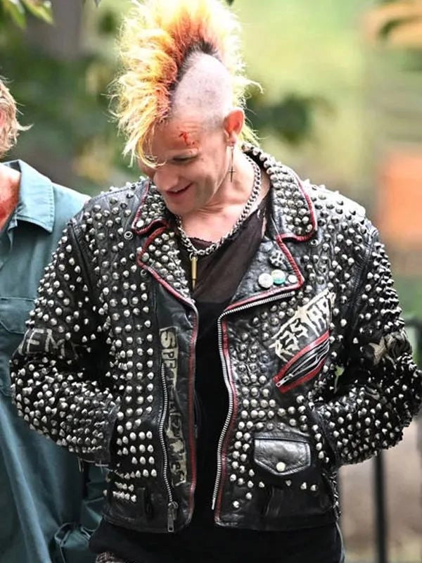 caught stealing 2025 matt smith studded leather jacket
