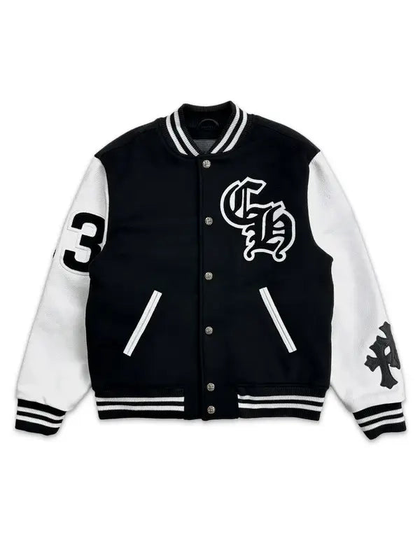 chrome hearts timmy varsity jacket