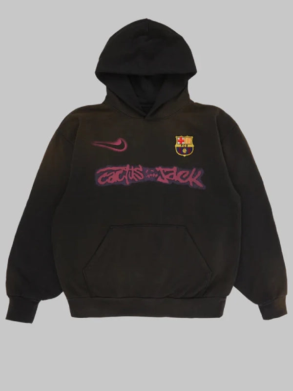 cj x nike x fcb spray logo hoodie