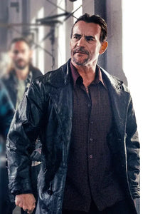 cm punk revival s01 black leather coat