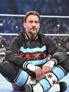 cm punk wwe night of champions bomber jacket