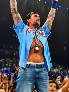 cm punk wwe smackdown punkanomic jersey