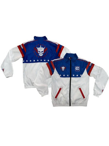 cody rhodes stars and stripes windbreaker jacket....