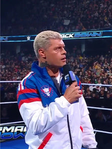 cody rhodes stars and stripes windbreaker jacket......