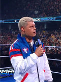 cody rhodes stars and stripes windbreaker jacket.