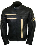 cruiser motorcycle armoured black biker jacket