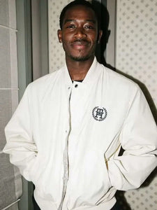 damson idris f1 the movie white jacket..