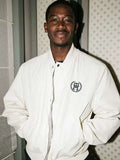 damson idris f1 the movie white jacket..