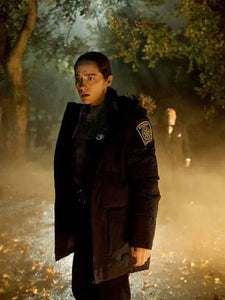 dana cypress revival black fur jacket