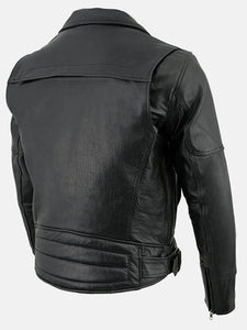 daniel black biker leather jacket