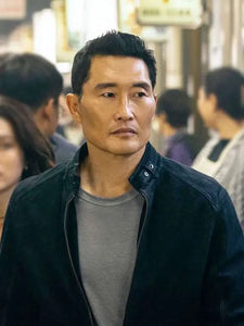 david jung butterfly black suede leather jacket.