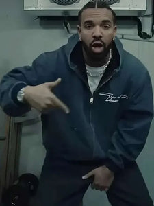 drake iceman zip up hooded jacket