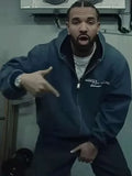 drake iceman zip up hooded jacket
