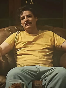eddington 2025 pedro pascal yellow t shirt