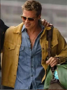 f1 the movie 2025 brad pitt suede leather jacket