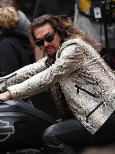 fast x jason momoa snakeskin leather jacket...