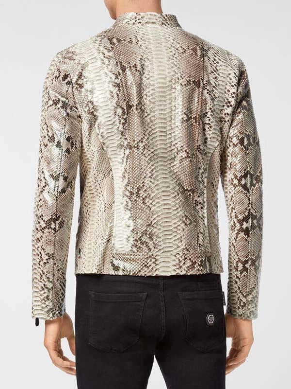 Fast X Jason Momoa Snakeskin Leather Jacket